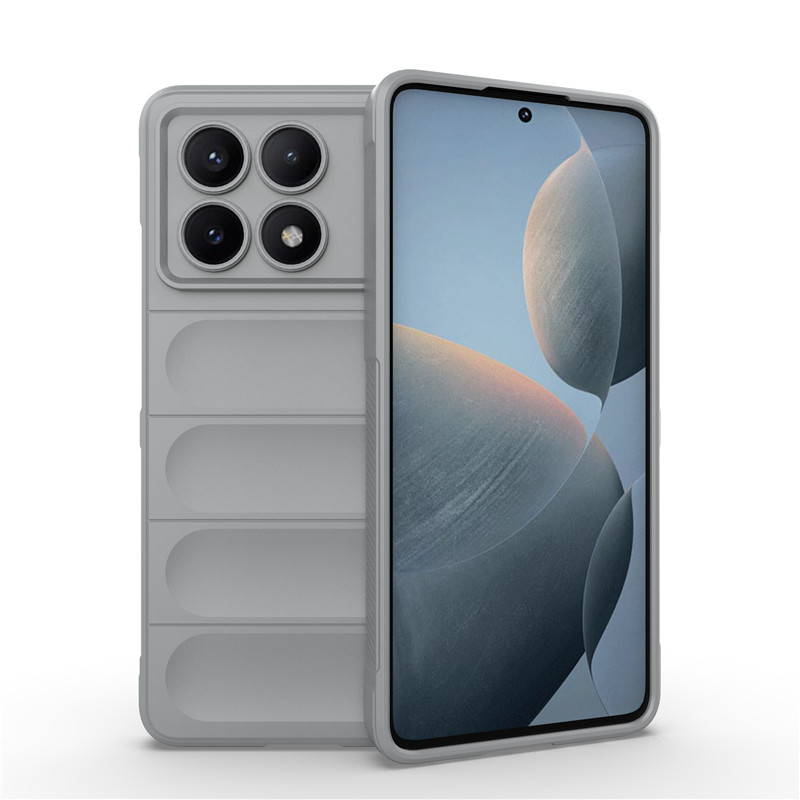 Para Xiaomi Poco X6 Pro Funda Poco X7 Pro X6 C65 M6 Pro 4G Funda de silicona suave Fundas protectoras para teléfono para Poco X6 Funda: Mezclilla / Gris claro