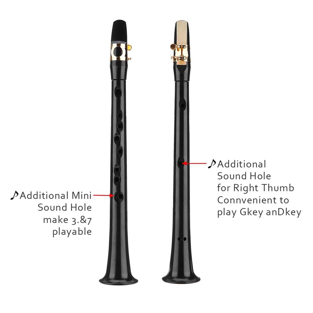 Mini Pocket Sax Altsaxofoon Draagbare Saxofoon Altsaxofoon Met 4 Riet 8 Tand Pads Opbergtas Instrument Voor Beginners