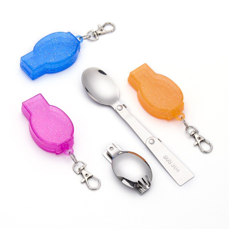 Bestek Set 4 Set Draagbare Lepel Vork Servies Outdoor
