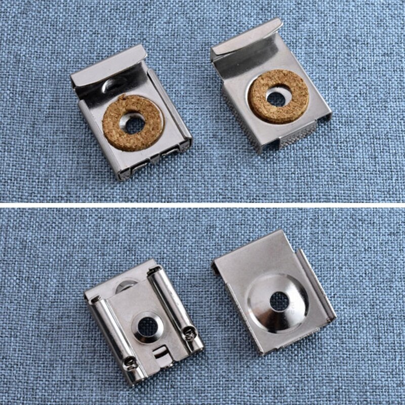 4 Pcs Mirror Mounting Clips Spring Loaded Mirror Hanger Clips Heavy Duty Mirror Fixed Fitting for Bathroom Toilet