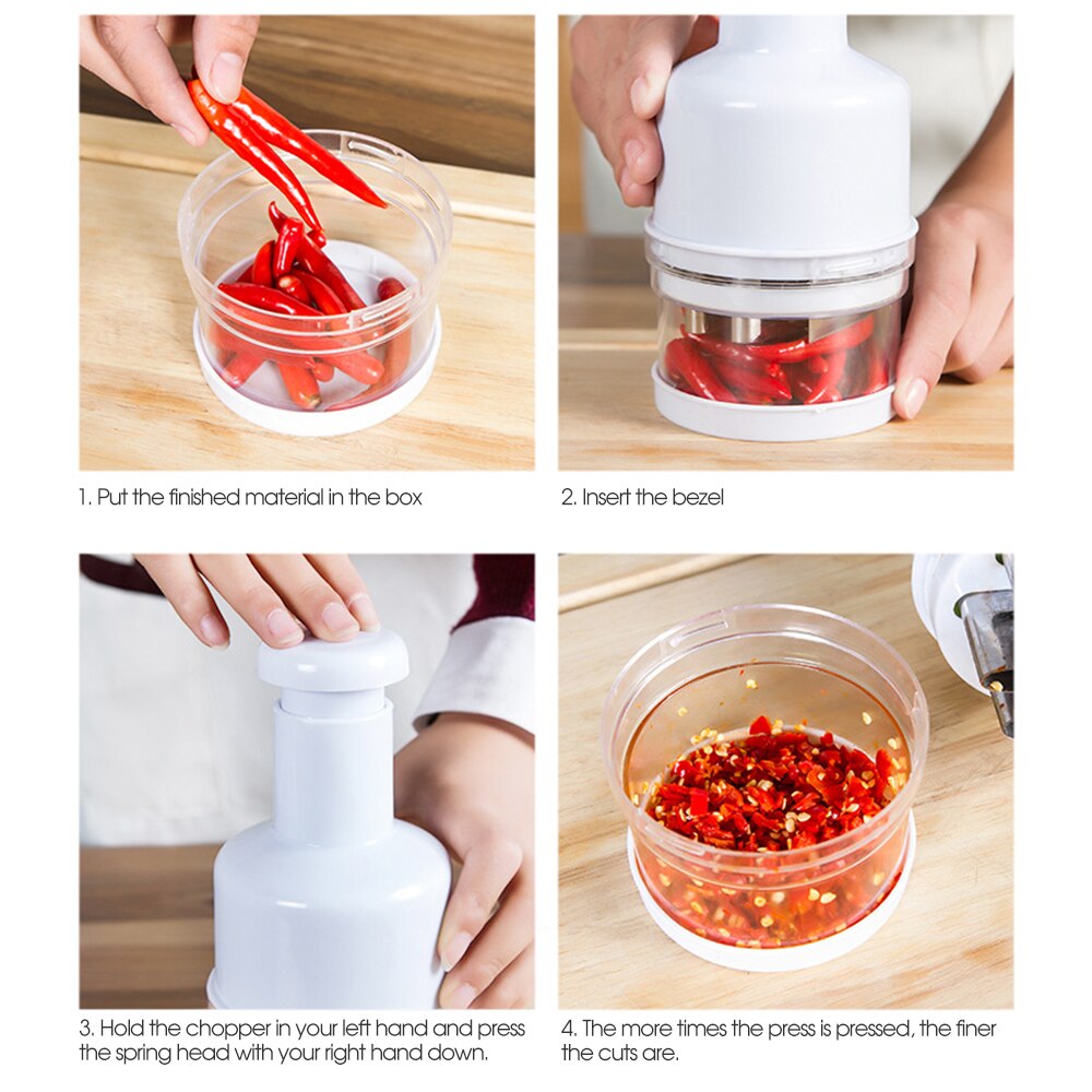 Picador manual de cebolla, cortador a presión de ajo, cebolla, cortador de verduras, helicóptero, cortador de tomate, molinillo para nueces y cebolla, picadora
