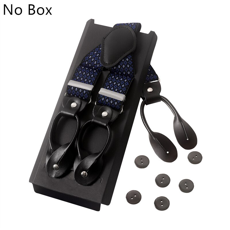Vintage 3.5 Cm Wide Black Leather Suspenders Men Leather Button Suspenders Pant Braces Male Wedding Unisex Wear: Ivory