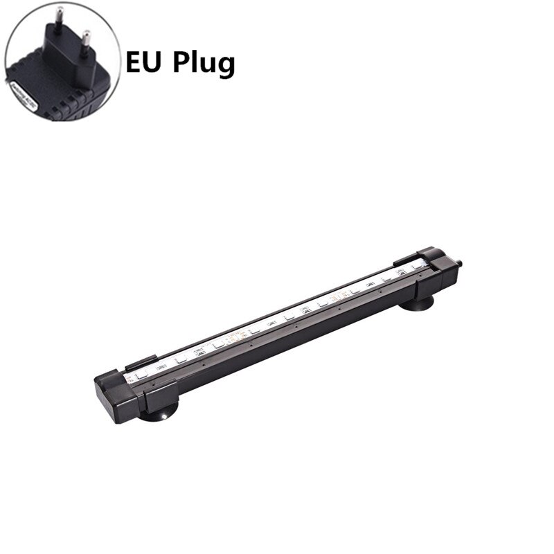 Air Bubble Lamp 51CM Colorful RGB SMD Aquarium Waterproof Fish Tank Submersible Light With Remote Controler: EU Plug