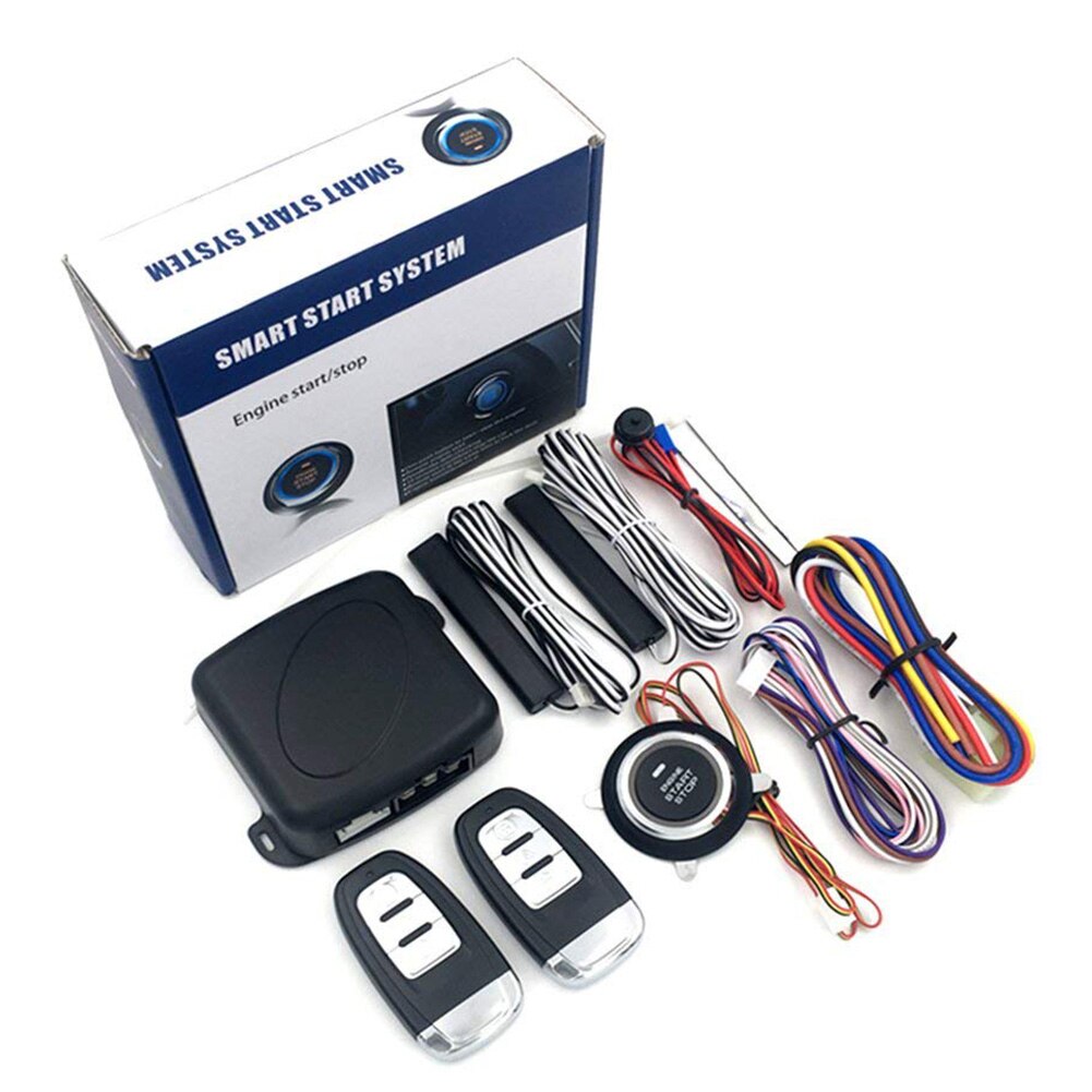 Car Alarm Remote Control Car Keyless Entry Engine Start Alarm System Push Button Remote Starter Stop Keyless Entry System