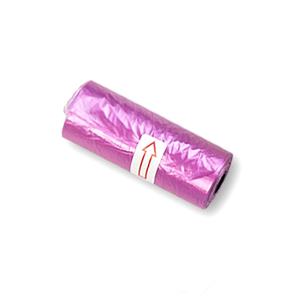 Bolsas de basura para residuos de mascotas, para exteriores, hogar, recarga, 15 Uds./rollo: purple 15pcs a roll