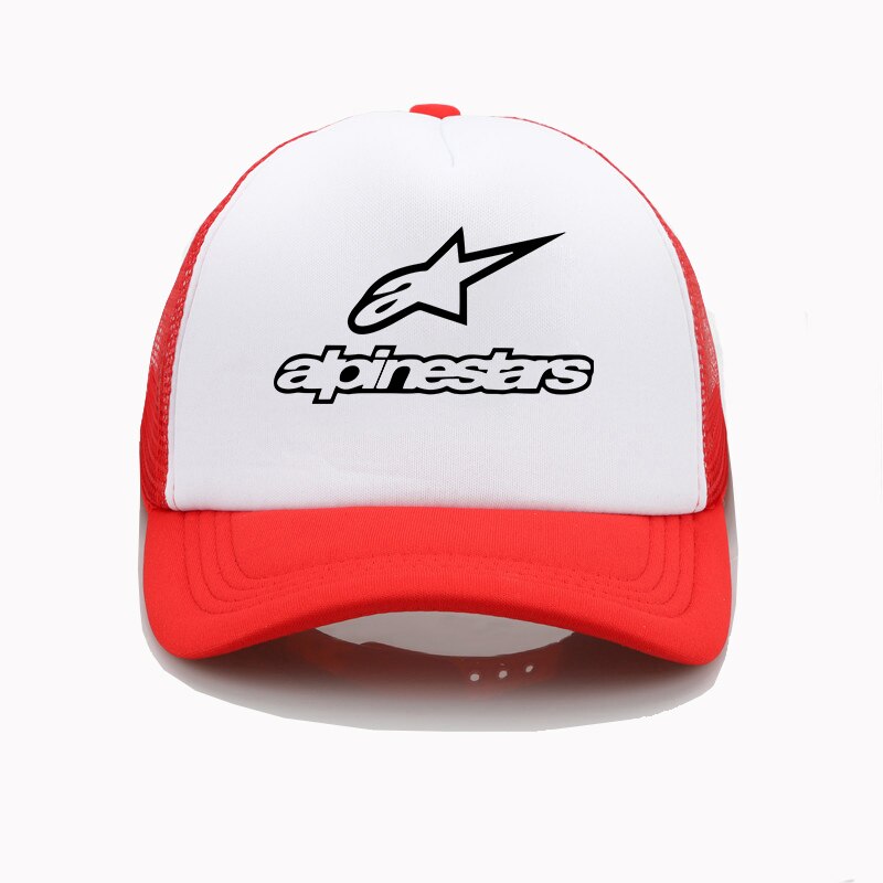 Alpine star Printed baseball cap men/Women cool Summer Mesh Trucker cap adjustable snapback hats