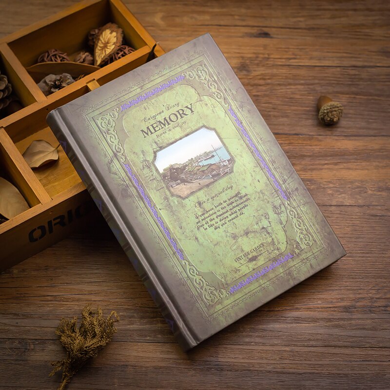 European Retro Thick Magic Notebook A5 Diary Book Classical for Students: pier
