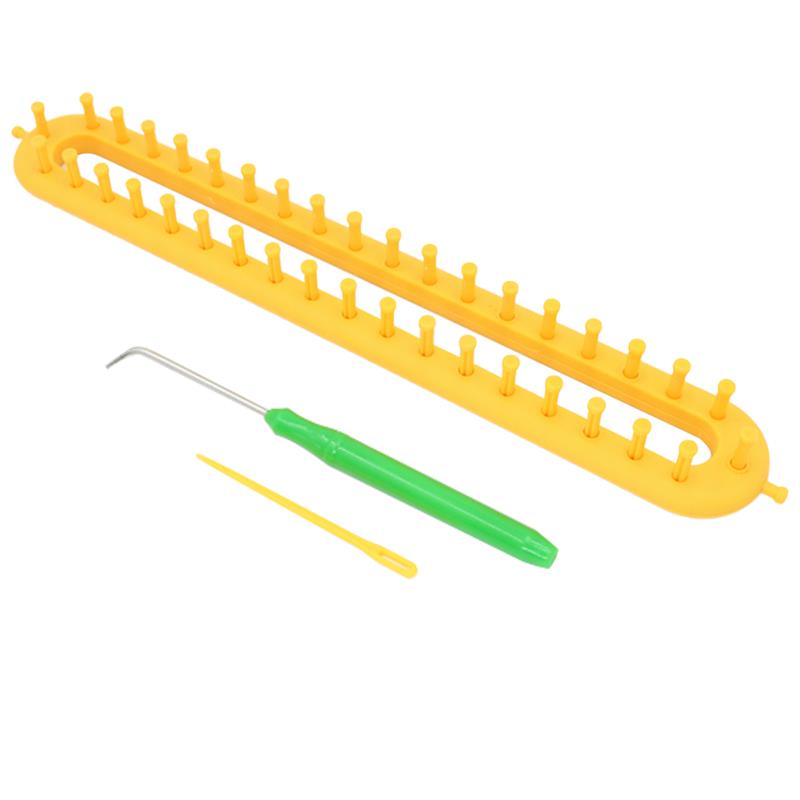 47cm DIY Knitting Knitting Machine Plastic Rectangle Hat Knitting Tool Hat Scarf Knitting Machine Crochet Sewing Weaving Tool: 36cm