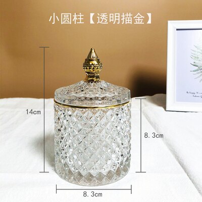 European style glass containers For home glass jars and lids candy jar honey jar candle jars with lid storage tank Glass: K4