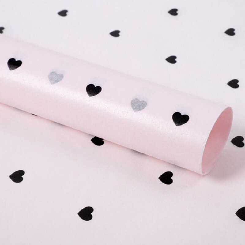 Floral Packaging Material Handmade Wrapping Paper Dot Star Pattern Love DIY Craft: 06