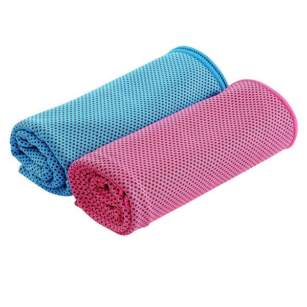 2 pcs Cooling Handdoek Super Absorberende Cooling Handdoek voor Sport Fitness Yoga Reizen Camping & 3jj01: Default Title