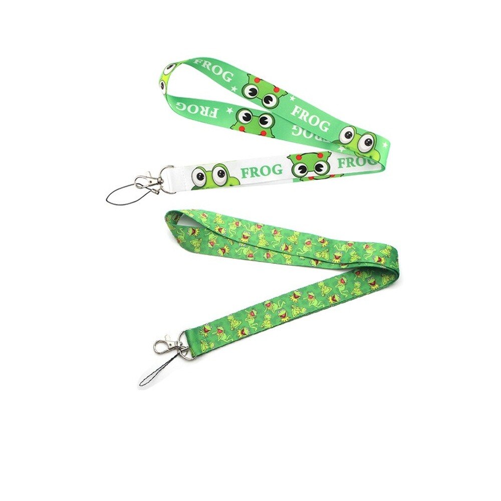 Frog Lanyard for Keys Phone Neck Strap Camera Whistle ID Badge DIY Hang Rope Lanyards