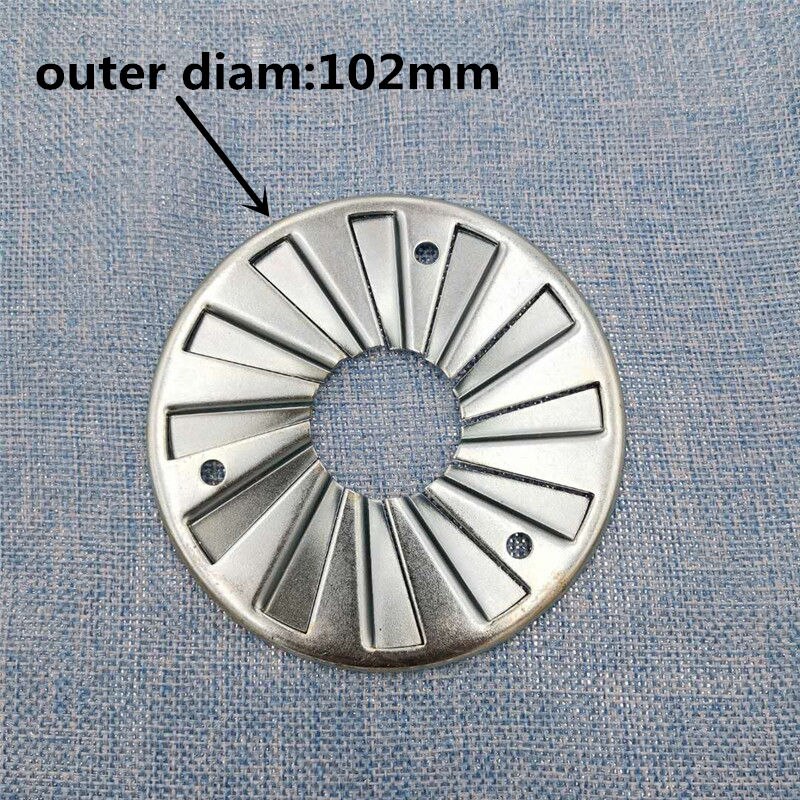 Boiler Burner accessorie oil flame ring methanol stabilizer fire plate of OD 102MM/115MM/135MM/165MM single/double hole ring: Light Grey