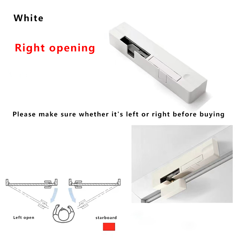 Door Damping Buffer Wooden Door Flat Outward Opening Invisible Door Home Closing Silent Hydraulic Door Closer Anti-pinch: Blue