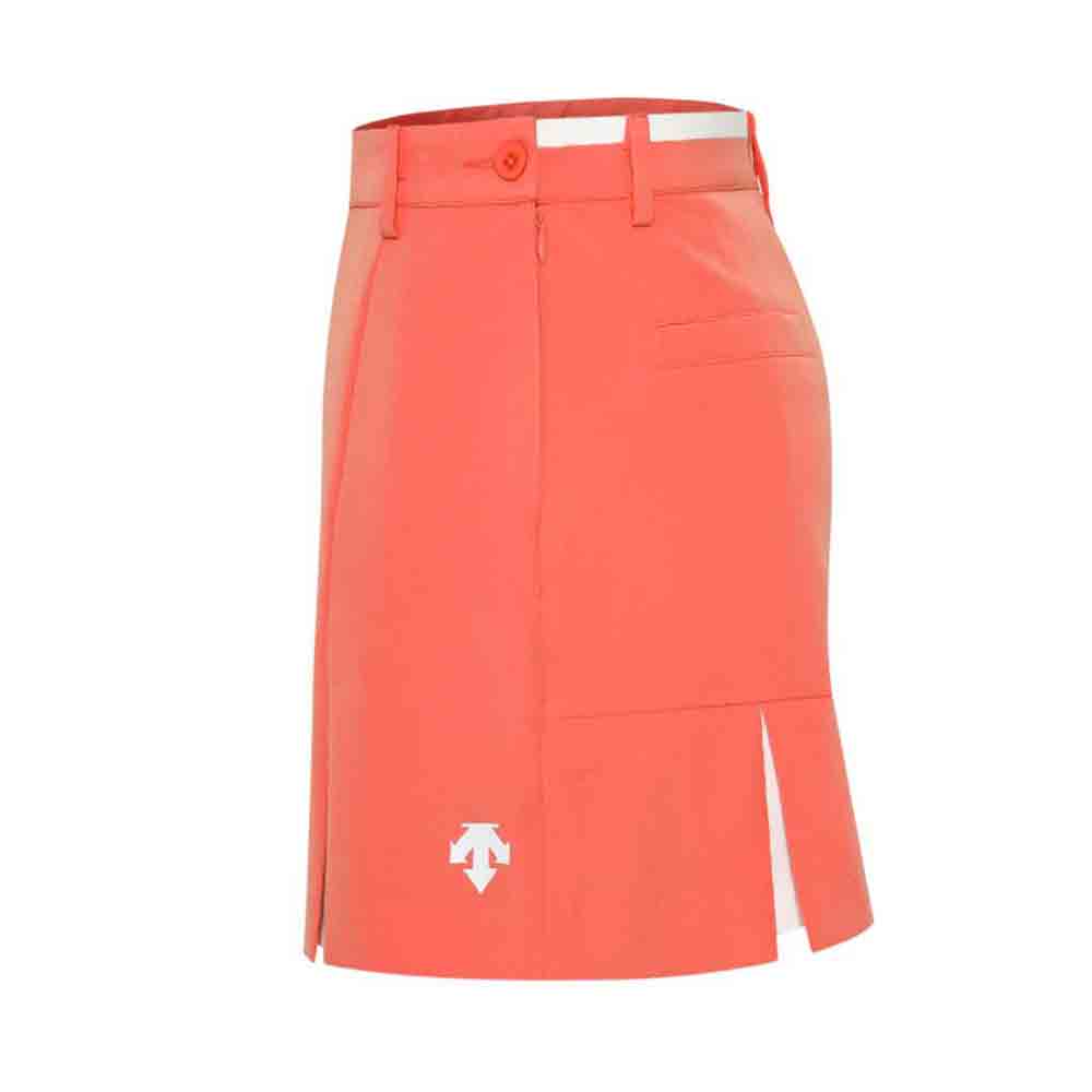 Swirling Golf clothing DESCENTE spring summer women's golf skirt tennis skirt: Orange / S