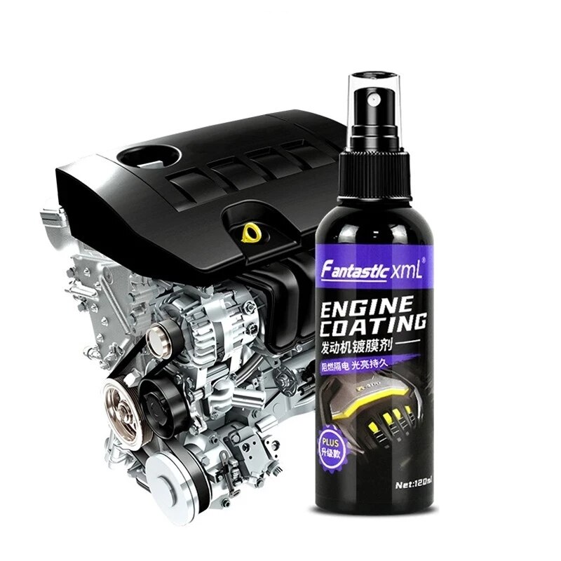 120ML Car Engine Coating Agent Engine Compartment Cleaner Remove Heavy Oil Cleaning Car Polish Ceramic Coating