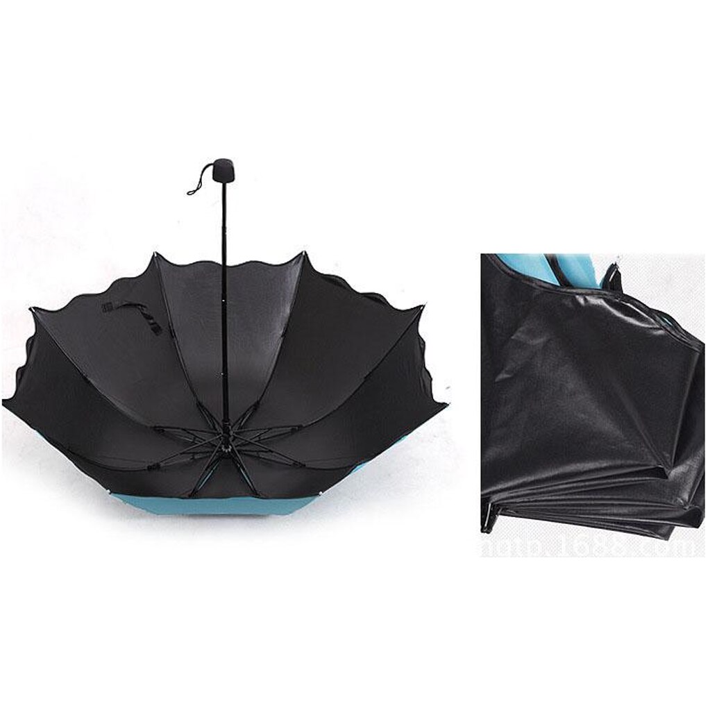 Magiske blomster kuppel parasol sol / regn tredobbelt paraply til kvinder dame