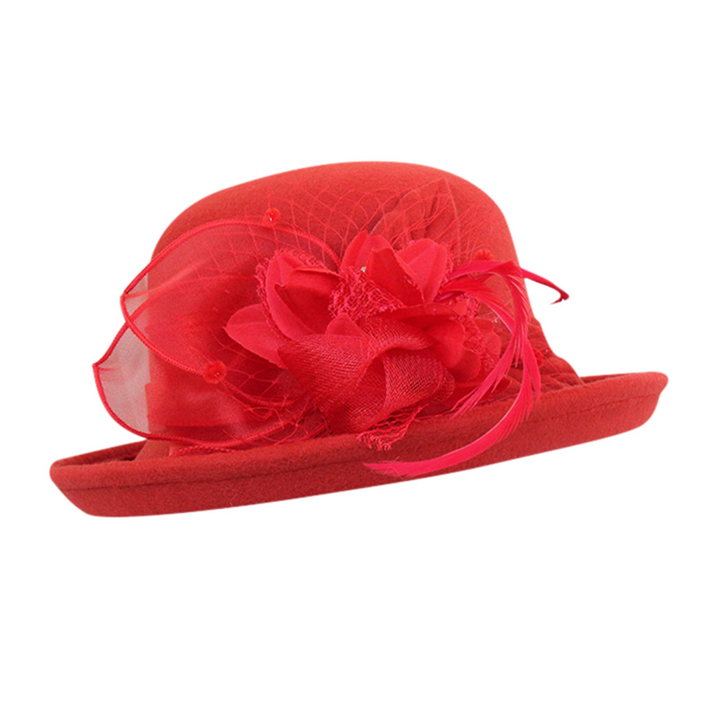 Style Spring Winter Women Beret French Style Hats Solid Floral color Berets Caps #G40: Red