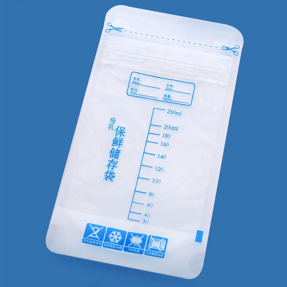 30pcs Breast Milk Storage Disposable Safe Labels Freezer Bag