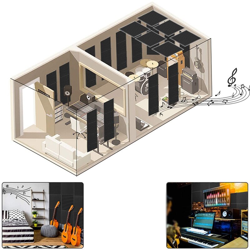 Akoestische Schuim Panel, Geluiddichte Mat, Geluiddichte Foam Board,Studio Schuim, Geluiddichte Schuim, Geluiddichte Panel, geluid Schuim Wig
