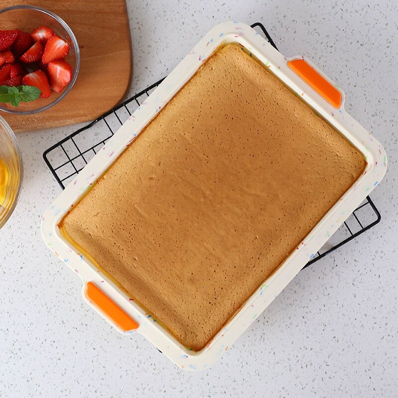 Food-grade Square Cake Pan Muffin Tray Cupcake Mold Muffin Silicone Baking Pan Non Stick Bakeware Baking Tool
