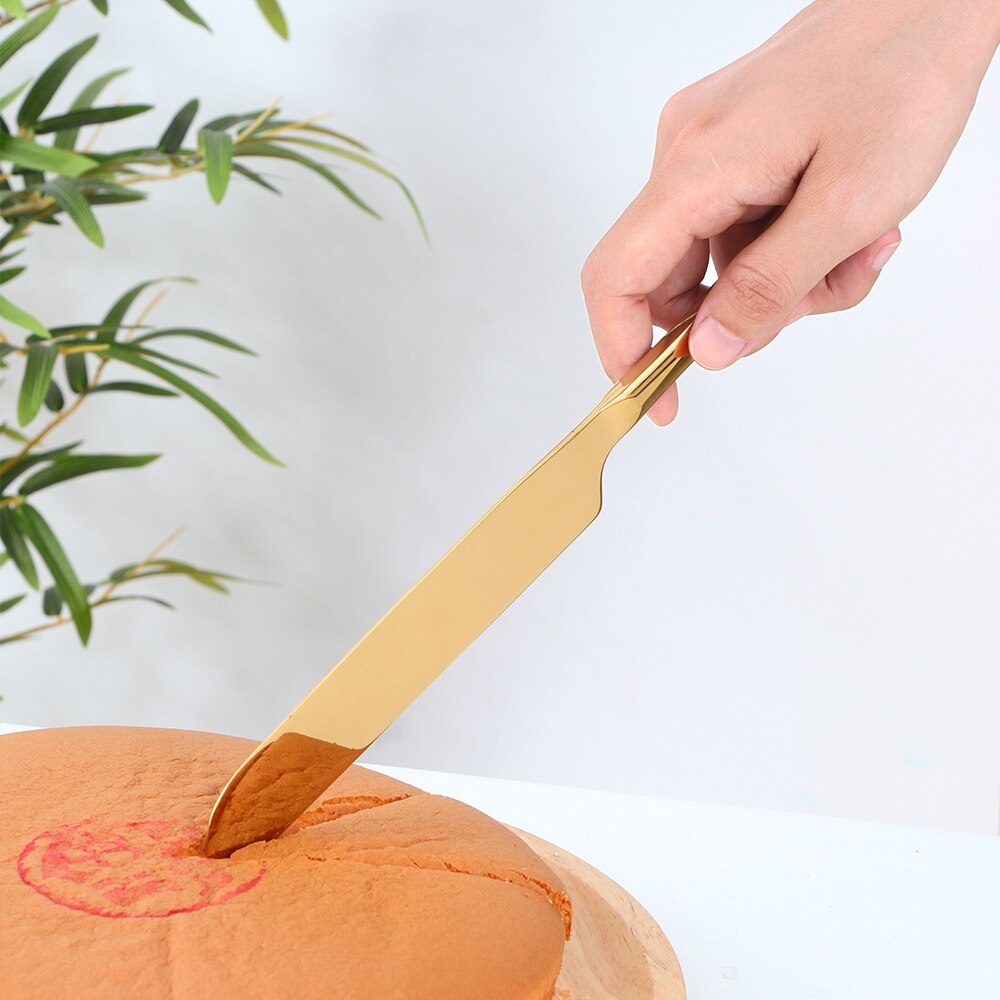 1/3PCS Stainless Steel Rainbow Cake Shovel Bread Knife Pie Pizza Cheese Spatula Server Cake Divider Cutter Knives Baking Tools