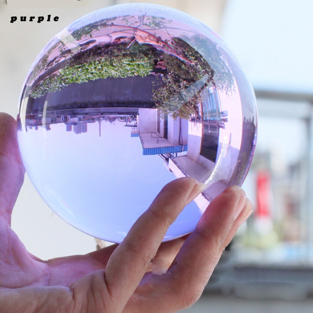 Crystal Ball Large Transparent Photography Glass 100mm Sphere Photo Shooting Props Lens Clear Round Artificial Ball Decor