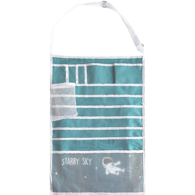 Multifunctional Student Learning Hanging Book Bag Desk Organizer Canvas Book Storage Magazine Holder