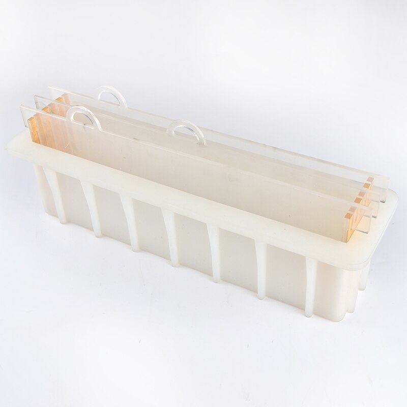 Swirl render såpe silikon mold såper lage mold med gjennomsiktig vertikal akryl clapboard