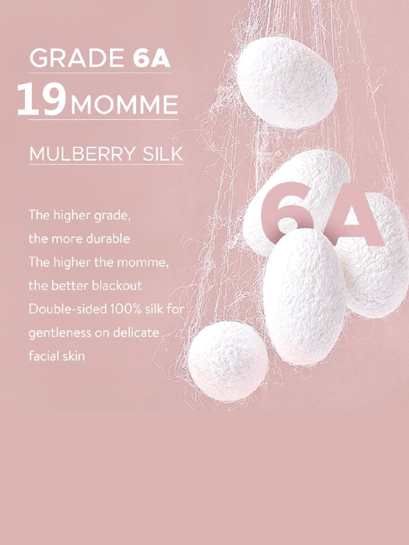 3PCS Box 100% Natuurlijke Zijde Effen Kleur Haarbanden Haar Scrunchies Vrouwen 6ASilk Haarbanden Haaraccessoires