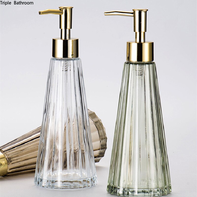 300ml paraply form glas lotion flaska badrum schampo tvål dispenser pump flytande tvål dispenser pump heminredning