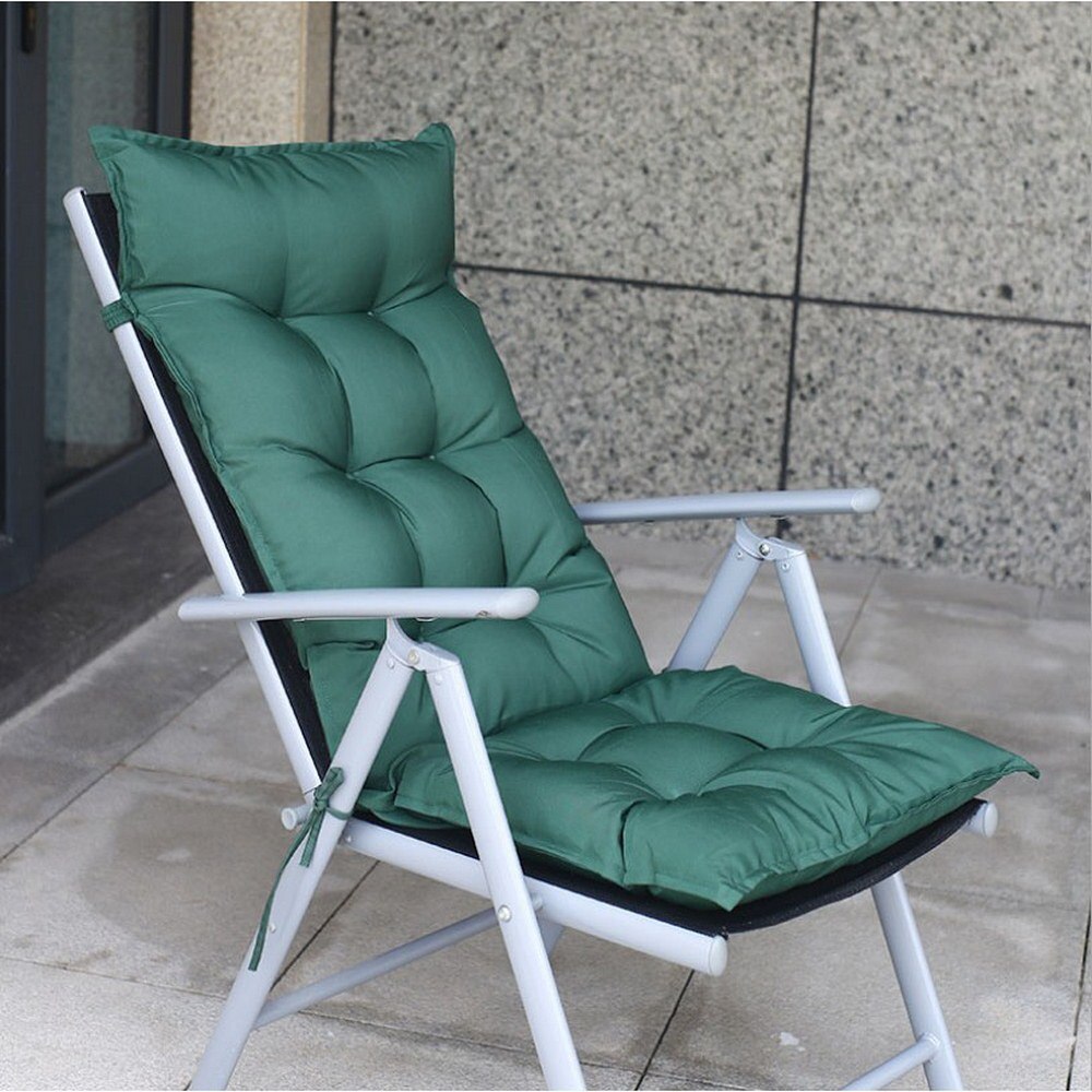 Lang pute hvilestol 120 x 50 x 8cm hvilestol myk ryggpute sammenleggbar tykne hagestol pute hage lang solsengmatte
