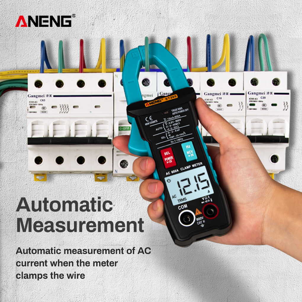 Digital Display 4000 Counts Multimeter Voltage Current Resistance Temperature Diode Measuring Device With Carrying Bag Tool
