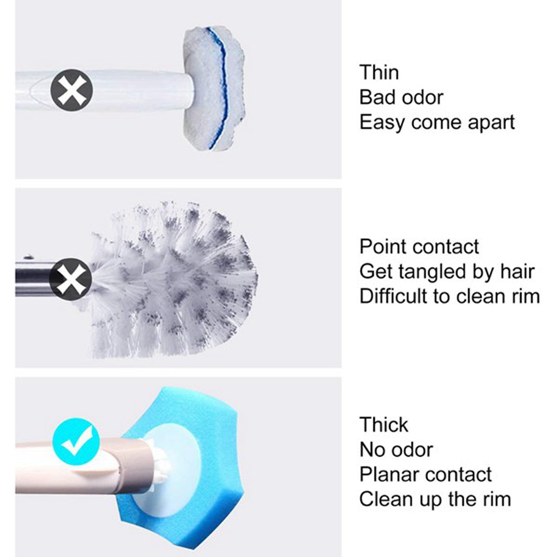 Disposable Toilet Cleaning System Disposable Toilet Flushable Refill Fresh Brush Flushable Refills - 48 Refills