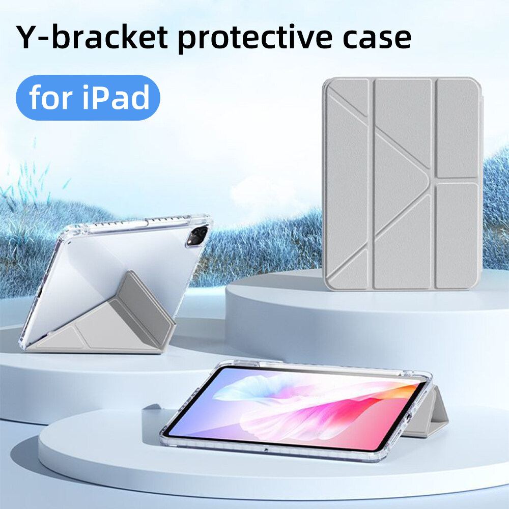 For iPad 10th Generation Case Y-fold Track Clear Cover for Air 4 5 6 10.9in 11in 13in For Air 2 9.7 Pro 11 12.9 13 Mini 6 7 Case