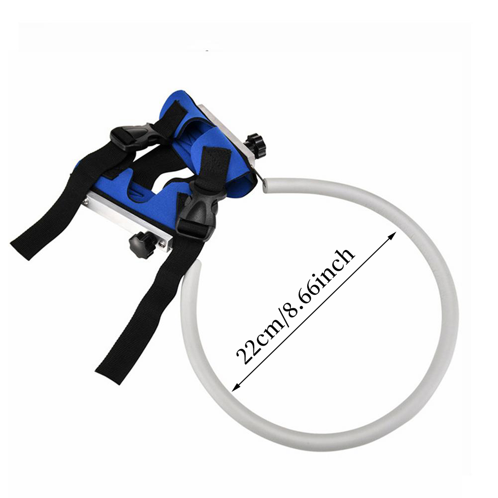 Hond Beschermende Vest Ring Begeleiding Apparaat Huisdier Kraag Verstelbare Gezicht Hoofd Bescherming Ring Voor Begeleiding Apparatuur Voor Honden Katten: BLUE 22cm