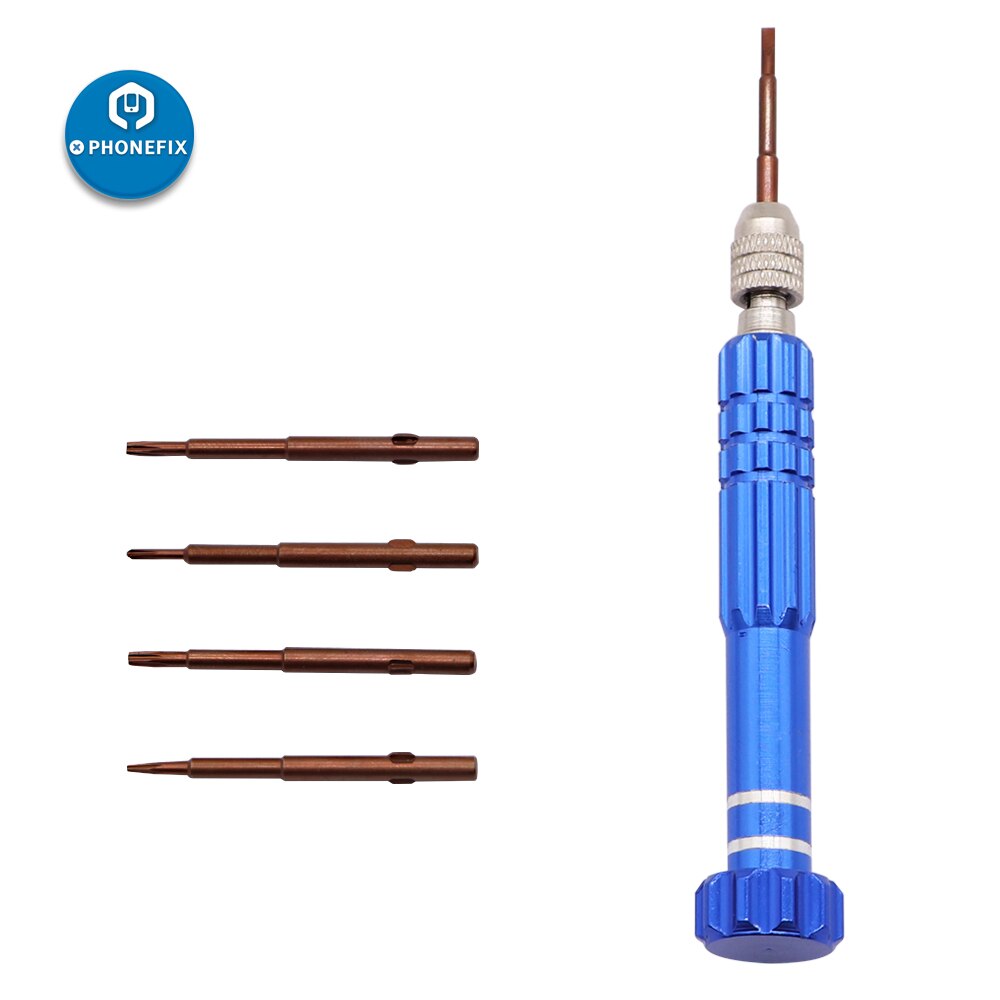 Juego de destornilladores de precisión 5 en 1, herramientas de apertura, destornillador Torx Phillips tipo Y para reparación de iPhone, apertura de pantalla móvil