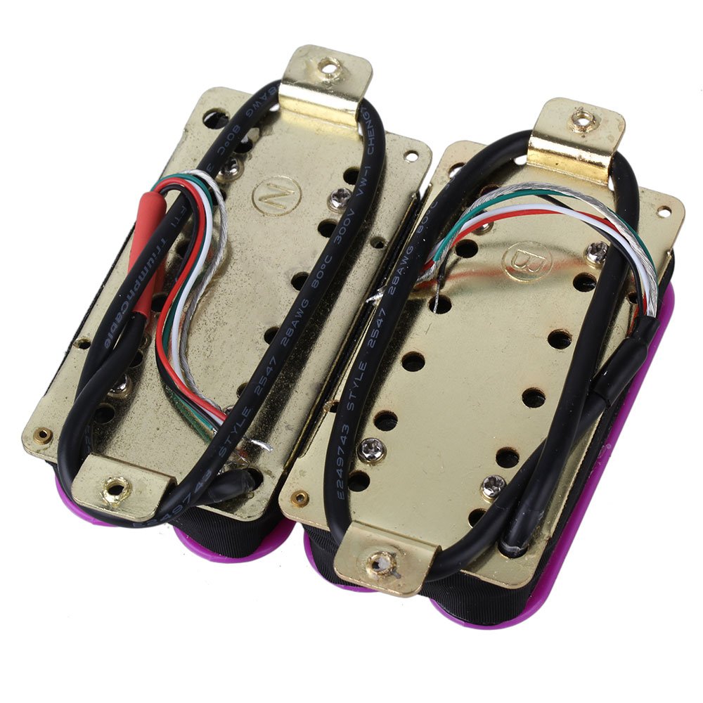 Humbucker de alta salida, 1 Juego, negro, imán de cerámica, mástil y puente de guitarra eléctrica, pastilla