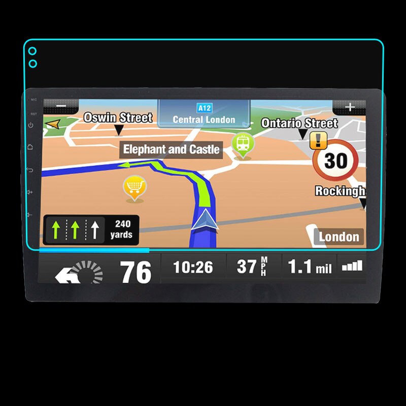 Coche de vidrio templado Radio para radio DVD GPS LCD pantalla táctil completa película pegatina protectora 9 pulgadas grabadora de cinta ESTÉREO auto radio