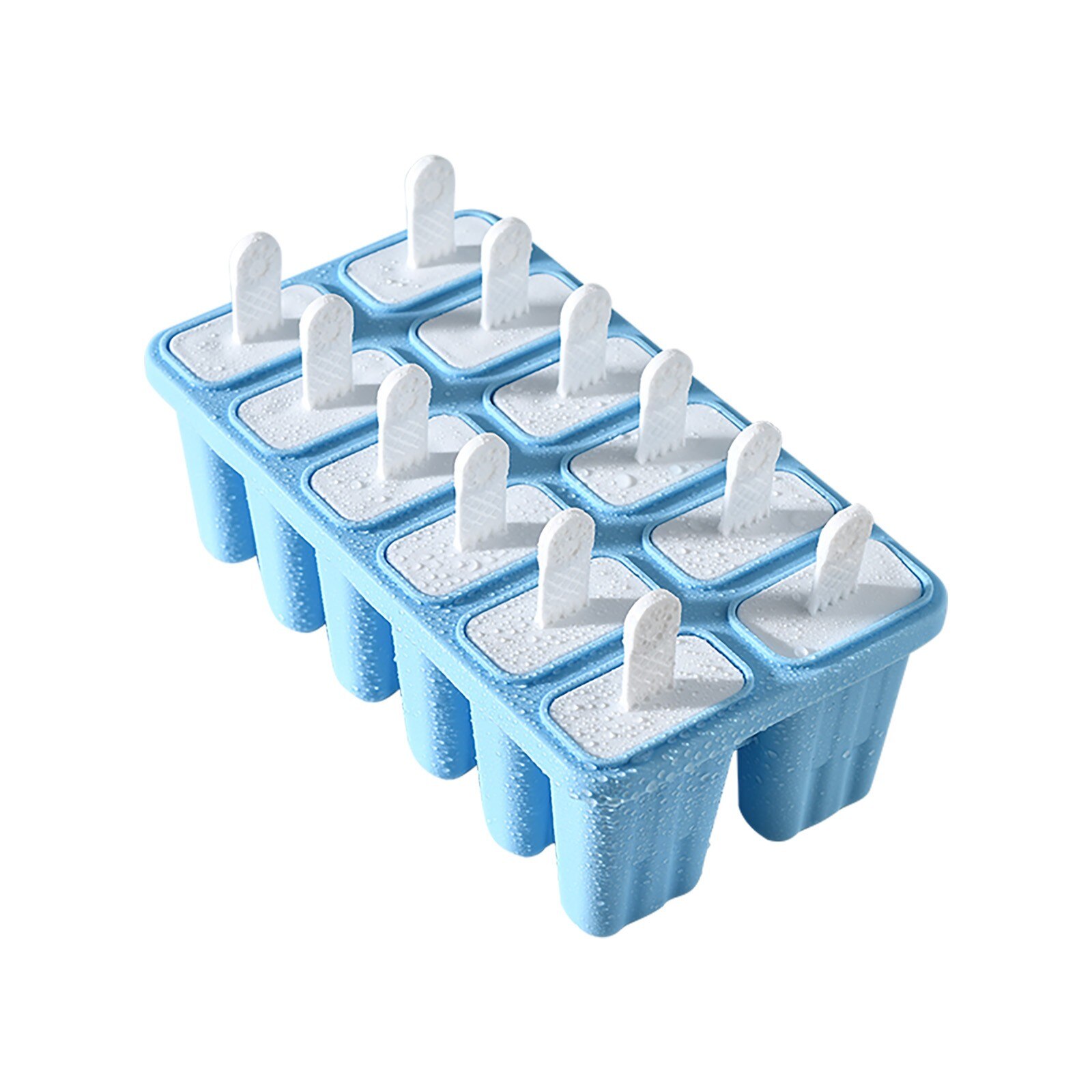 Popsicle Molds 12 Pieces Silicone Ice Molds Tray Mold Reusable Easy Ice Maker Release Ice Cube Maker Ice Cream Mold DIY