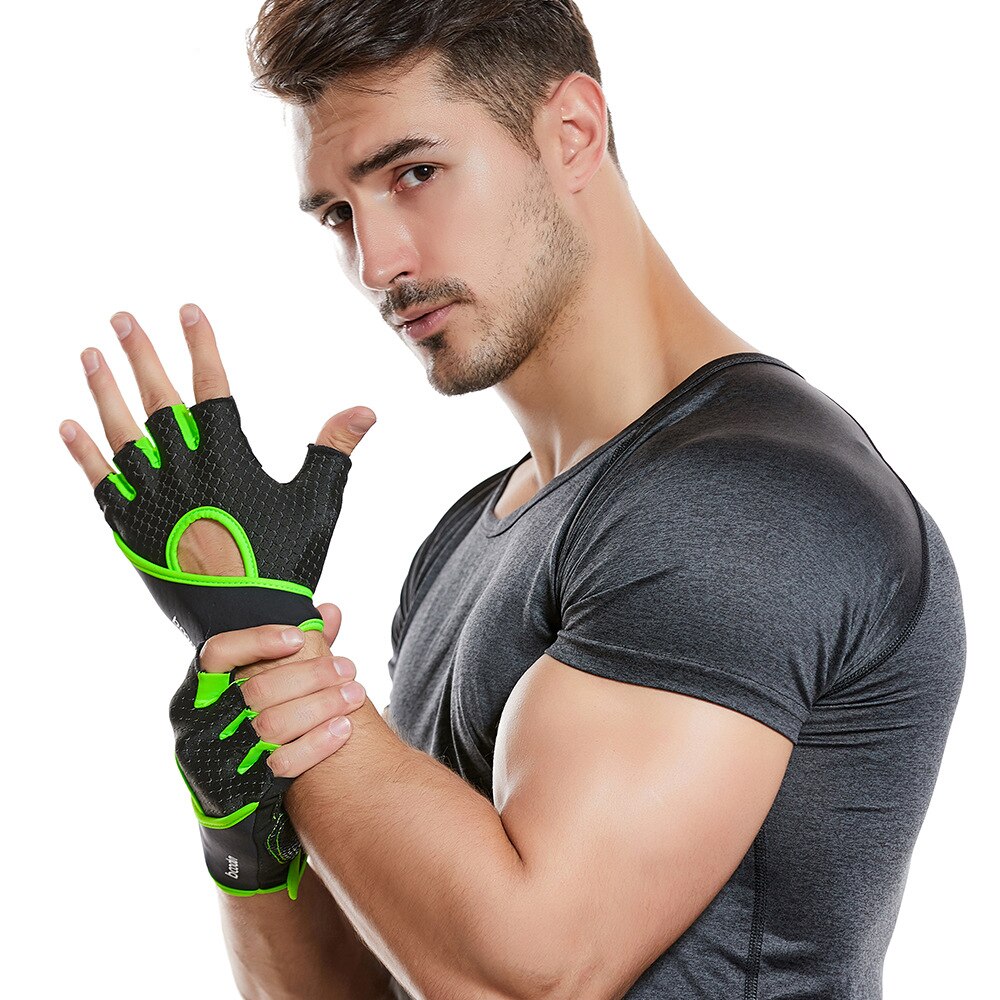 Half Vinger Ridding Gym Handschoenen Zwaargewicht Sport Gewichtheffen Handschoenen Body Building Training Handschoenen Voor Sport Fitness Handschoenen