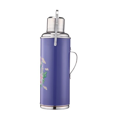 1.2l/2l Retro Travel Thermosflask Thermos Water Koffie Fles Rvs Coffee Cup Mok Warmte Koude Behoud: 2L Purple