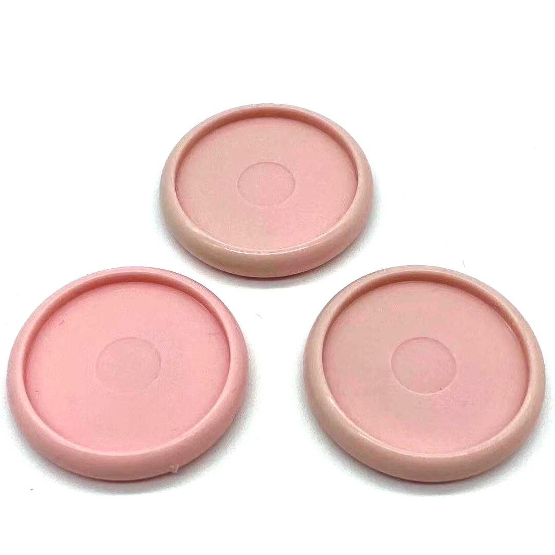 100pcs30mm Binding Ring Plastic Ring Buckle Mushroom Hole Loose-leaf Notepad Plastic Binding Discs Macaron Disc Binding Fichario: pink