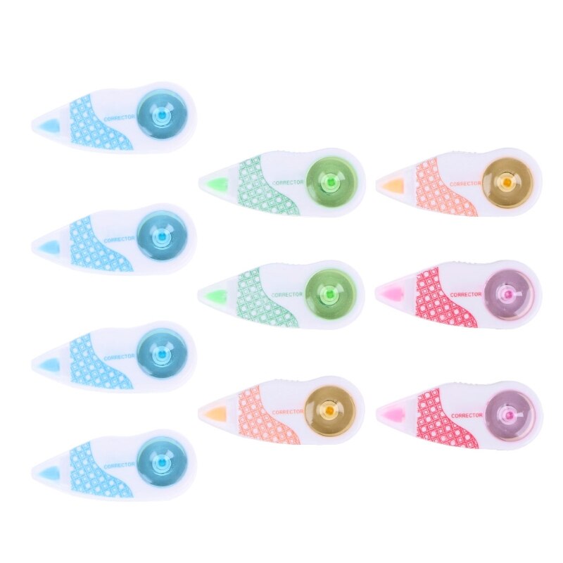 10 Pcs Mini Roller Correctie Tape Wit Sticker Gum ... – Vicedeal