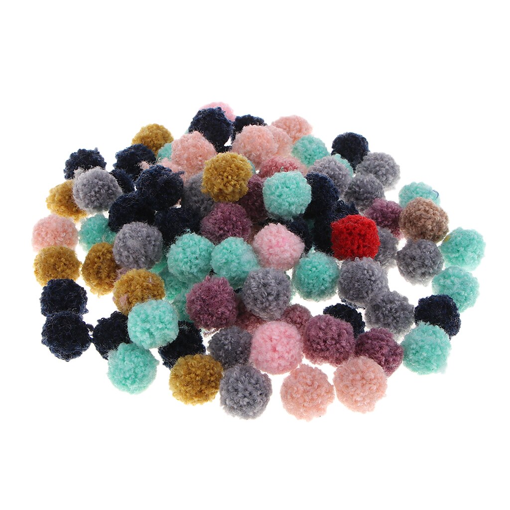 Packs Van 100 Kleine Pompoms Craft Voor Diy Huisdier Of Puppy Decoraties