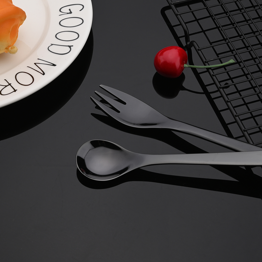 2/4/6 Set Silver Dinnerware Set 18/10 Stainless Steel Western Flatware Knife Fork Tea Spoon Cutlery Set Tableware Silverware Set