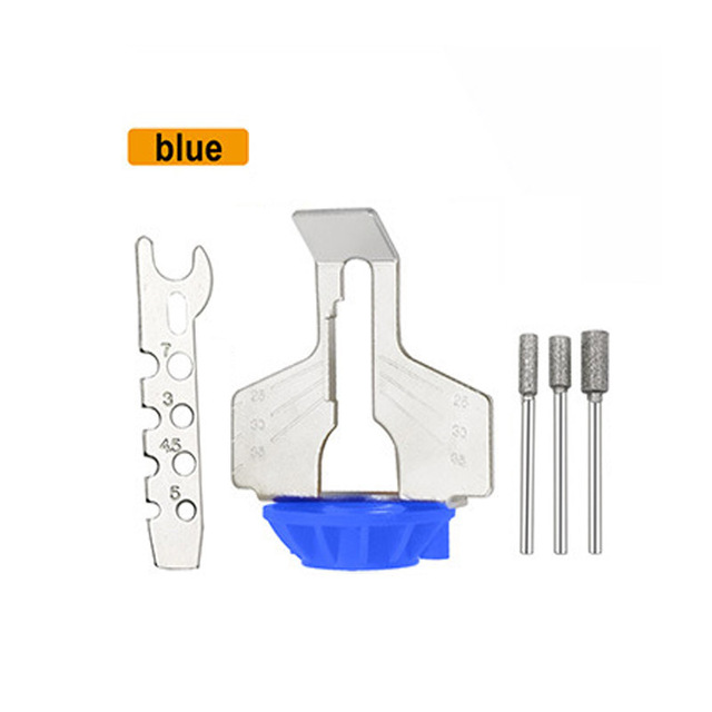 Kettingzaag Slijpen Boor Slijper Slijpmachine Elektrische Slijpmachine Poetsmiddelen Saw Chains Tool Kit Boor Rotary Accessoires Set: Blue