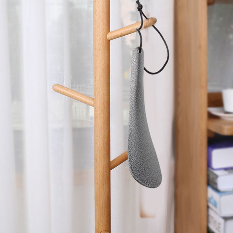 Stainless Iron Shoe Horns Shoehorn Lifter Flexible Sturdy Anti Slip Easy Handle Spoon Convenient Household Tool