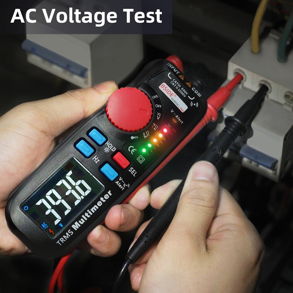 ADM92CL PRO Mini TRMS Dual Mode Multimeter AC/DC Voltage Current Resistance Diode Capacitance Frequency Meter 6000 Counts