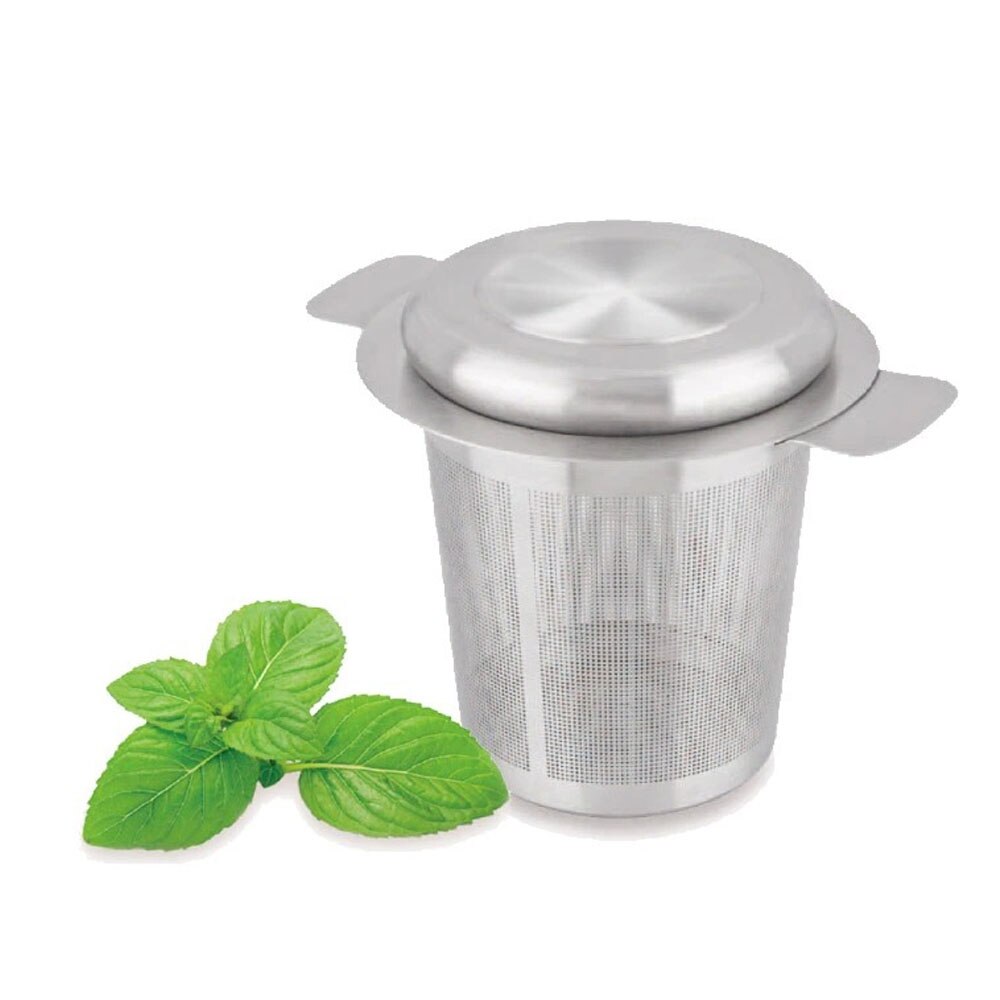 Een + + Theezeefje Rvs Water Filter Met Dubbele Handgrepen Voor Opknoping Op Theepotten Mokken